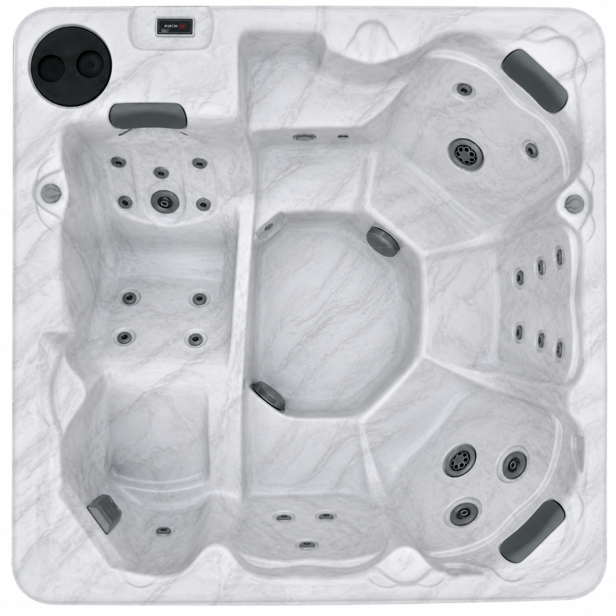 Futura Spas Sunrise overhead view